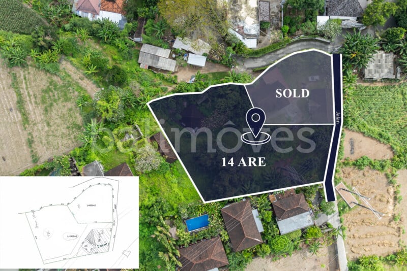 Land Sale Beachside Padanggalak L382 DENAH2LAMA