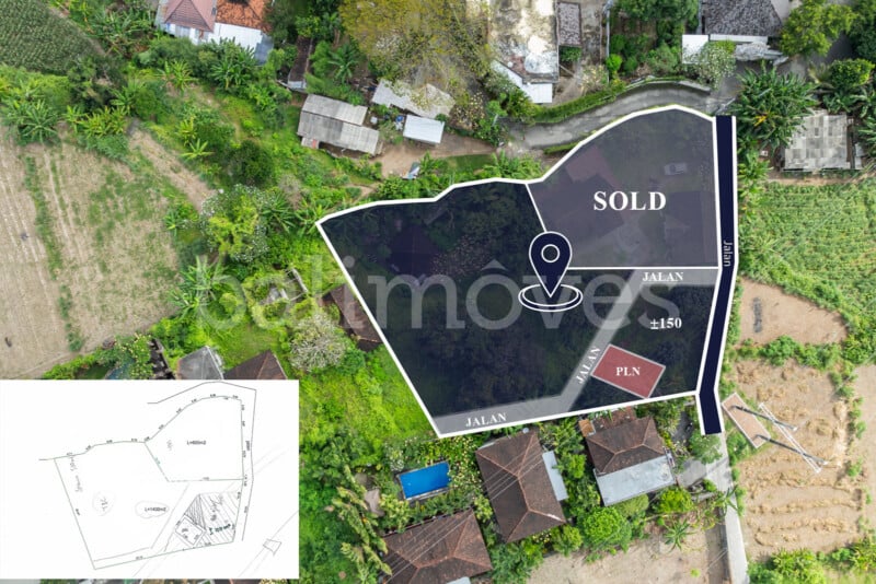 Land Sale Beachside Padanggalak L382 DENAH2BARU